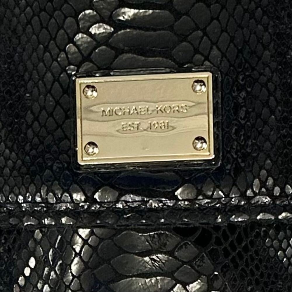 2/$15 Michael Kors Large Envelope Clutch MacBook Air Sleeve Black Python - Picture 3 of 8